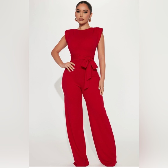 Fashion Nova Pants - Red jumper